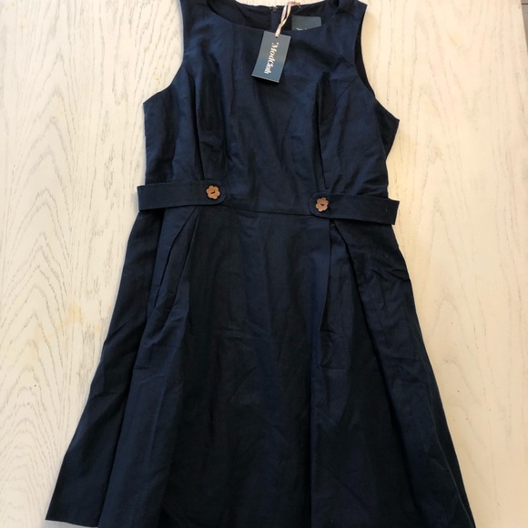 🆕ModCloth Something Sixties Cotton-Linen Dress - Picture 5 of 7